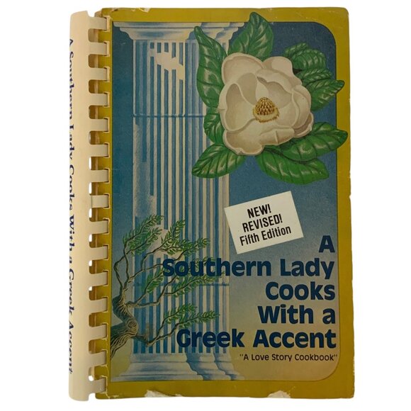 A Southern Lady Cooks With A Greek Accent Vintage Cookbook By Sophia Clikas 1982 - Picture 1 of 12